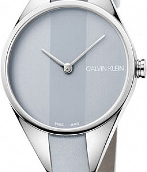 Calvin Klein Rebel Grey Dial Grey Leather Strap Watch for Women - K8P231Q4 Buy Now By Calvin Klein