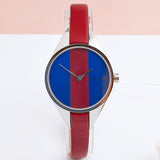 Calvin Klein Rebel Blue Maroon Dial Maroon Leather Strap Watch for Women - K8P231UN Buy Now By Calvin Klein