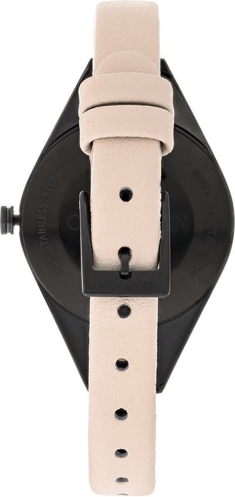 Calvin Klein Rebel Cream Black Dial Cream Leather Strap Watch for Women - K8P237X1 Buy Now By Calvin Klein