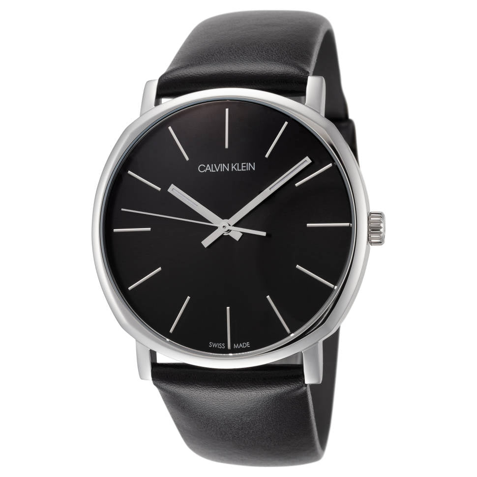 Calvin Klein Posh Black Dial Black Leather Strap Watch for Men - K8Q311C1 Buy Now By Calvin Klein