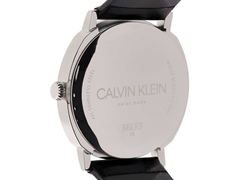 Calvin Klein Posh Black Dial Black Leather Strap Watch for Men - K8Q316C3 Buy Now By Calvin Klein