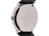 Calvin Klein Posh Silver Dial Black Leather Strap Watch for Men - K8Q311C6 Buy Now By Calvin Klein