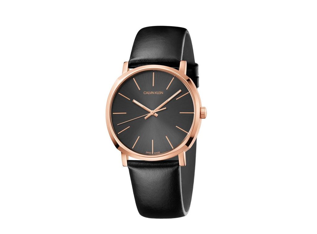 Calvin Klein Posh Black Dial Black Leather Strap Watch for Men - K8Q316C3 Buy Now By Calvin Klein