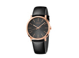 Calvin Klein Posh Black Dial Black Leather Strap Watch for Men - K8Q316C3 Buy Now By Calvin Klein