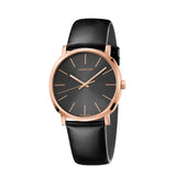 Calvin Klein Posh Grey Dial Black Leather Strap Watch for Men - K8Q376C3 Buy Now By Calvin Klein