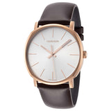 Calvin Klein Posh Silver Dial Brown Leather Strap Watch for Men - K8Q316G6 Buy Now By Calvin Klein