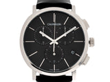 Calvin Klein Posh Black Dial Black Leather Strap Watch for Men - K8Q371C1 Buy Now By Calvin Klein