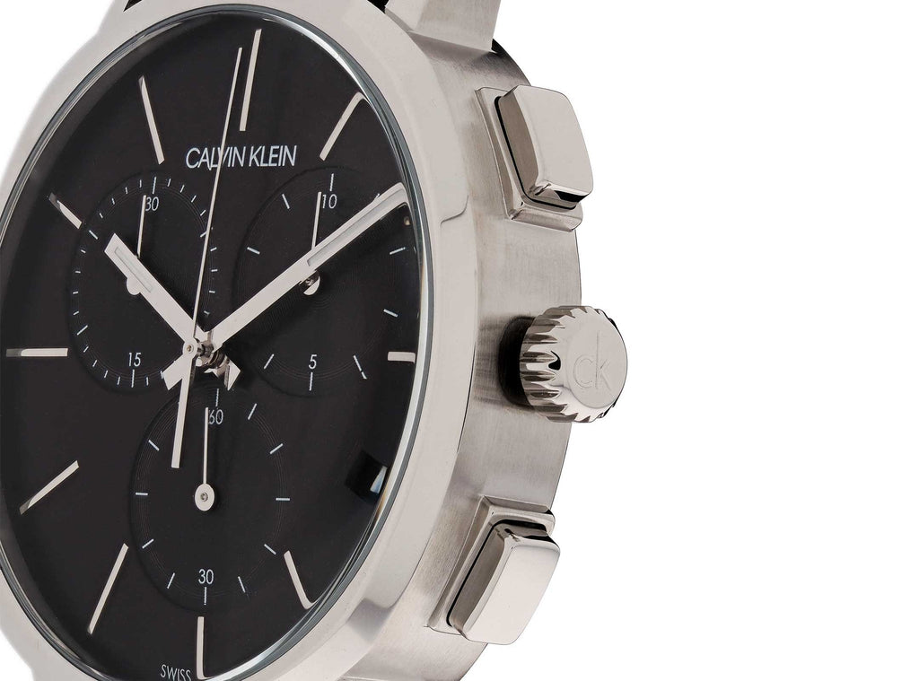 Calvin Klein Posh Black Dial Black Leather Strap Watch for Men - K8Q371C1 Buy Now By Calvin Klein