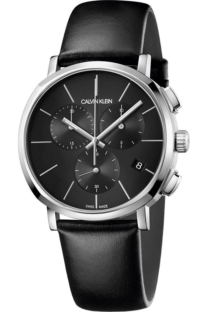 Calvin Klein Posh Black Dial Black Leather Strap Watch for Men - K8Q371C1 Buy Now By Calvin Klein