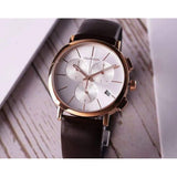 Calvin Klein Posh Chronograph White Dial Brown Leather Strap Watch for Men - K8Q376G6 Buy Now By Calvin Klein