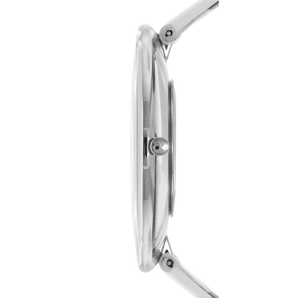 Calvin Klein Full Moon White Dial White Leather Strap Watch for Women - K8Y231L6 Buy Now By Calvin Klein