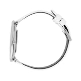 Calvin Klein Full Moon White Dial White Leather Strap Watch for Women - K8Y231L6 Buy Now By Calvin Klein