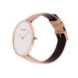 Calvin Klein Full Moon Silver Dial Pink Leather Stap Watch for Women - K8Y236Z6 Buy Now By Calvin Klein
