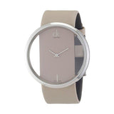 Calvin Klein Glam Transparent Dial Beige Leather Strap Watch for Women - K9423162 Buy Now By Calvin Klein