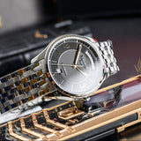 Tissot T Classic T One Automatic Grey Dial Silver Steel Strap Watch For Men - T038.430.11.067.00 Buy Now By Tissot