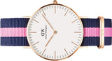 Daniel Wellington Classic Winchester White Dial Three Tone Nylon Strap Watch For Women - DW00100033 Buy Now By Daniel Wellington