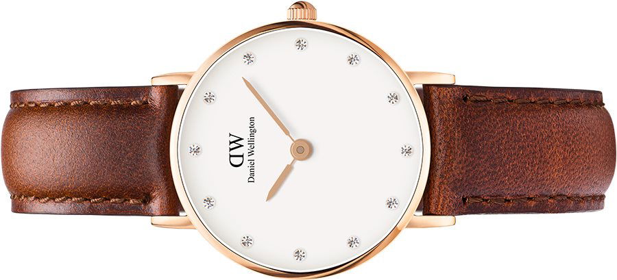 Daniel Wellington Classy St Mawes White Dial Brown Leather Strap Watch For Women - DW00100059 Buy Now By Daniel Wellington