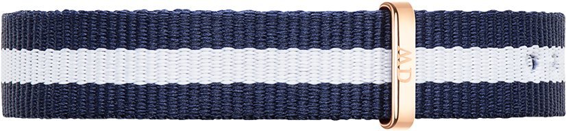 Daniel Wellington Classy Glasgow White Dial Two Tone Nylon Strap Watch For Women - DW00100066 Buy Now By Daniel Wellington