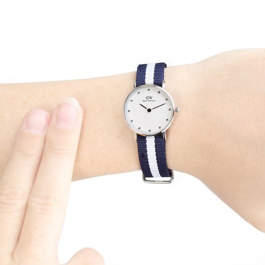 Daniel Wellington Classy Glasgow White Dial Two Tone NATO Strap Watch For Women - DW00100074 Buy Now By Daniel Wellington