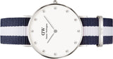 Daniel Wellington Classy Glasgow White Dial Two Tone Nylon Strap Watch For Women - DW00100082 Buy Now By Daniel Wellington
