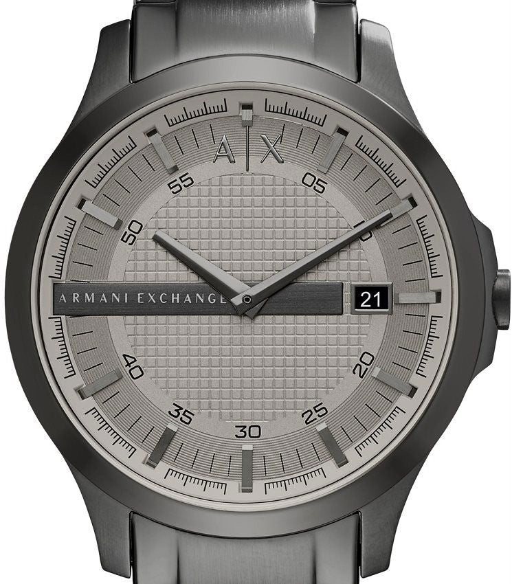Armani Exchange Hampton Chronograph Grey Dial Grey Steel Strap Watch For Men - AX2194 Buy Now By Armani Exchange