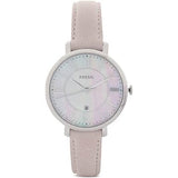 Fossil Jacqueline Blush Mother of Pearl Dial Pink Leather Strap Watch for Women - ES4151 Buy Now By Fossil