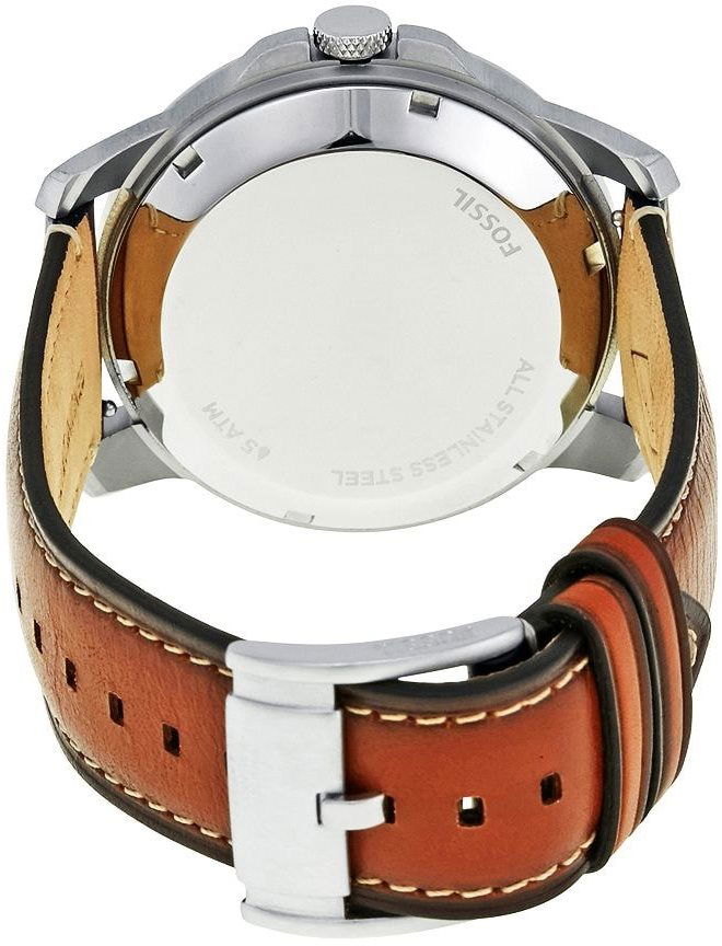 Fossil Grant Twist Multifunction Blue Dial Brown Leather Strap Watch for Men - ME1161 Buy Now By Fossil