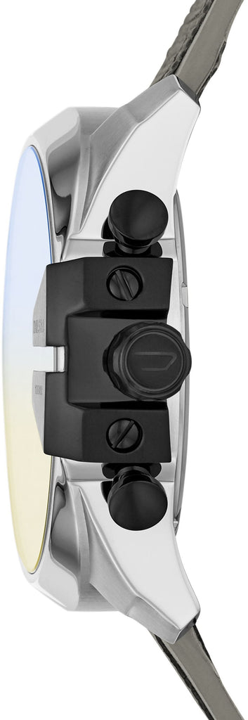 Diesel Mega Chief Chronograph Black Dial Grey Nylon Strap Watch For Men - DZ4523 Buy Now By Diesel