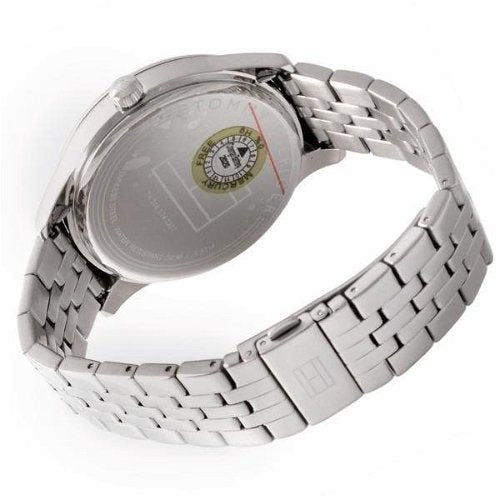 Tommy Hilfiger Damon Chronograph Blue Dial Silver Steel Strap Watch for Men - 1791416 Buy Now By Tommy Hilfiger