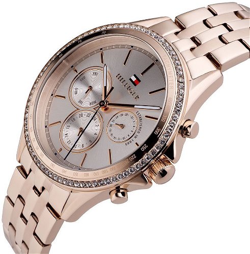 Tommy Hilfiger Ari Diamonds Silver Dial Rose Gold Steel Strap Watch for Women - 1781978 Buy Now By Tommy Hilfiger