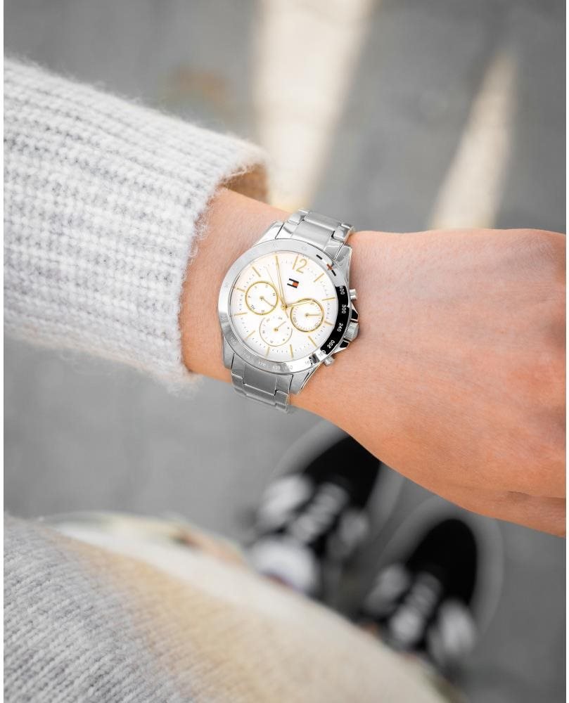 Tommy Hilfiger Haven Multifunction Chronograph White Dial Silver Steel Strap Watch For Women - 1782194 Buy Now By Tommy Hilfiger