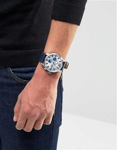 Tommy Hilfiger Jackson Silver Dial Black Leather Strap Watch for Men - 1791240 Buy Now By Tommy Hilfiger