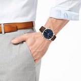 Tommy Hilfiger Deacan Blue Dial Brown Leather Strap Watch for Men - 1791549 Buy Now By Tommy Hilfiger