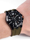 Tommy Hilfiger Drew Black Dial Green Rubber Strap Watch for Men - 1791065 Buy Now By Tommy Hilfiger