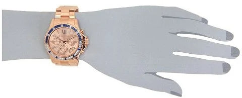 Michael Kors Everest Chronograph Rose Gold Dial Rose Gold Steel Strap Watch For Women - MK5755 Buy Now By Michael Kors
