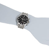 Hugo Boss Aeroliner Chronograph Black Dial Silver Steel Strap Watch For Men - 1512446 Buy Now By Hugo Boss