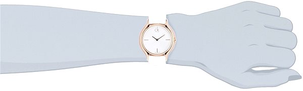Calvin Klein Skirt White Dial White Leather Strap Watch for Women - K2U236K6 Buy Now By Calvin Klein