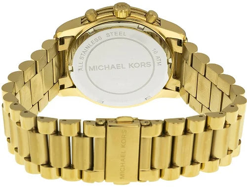 Michael Kors Cooper Chronograph White Dial Gold Steel Strap Watch For Women - MK5916 Buy Now By Michael Kors