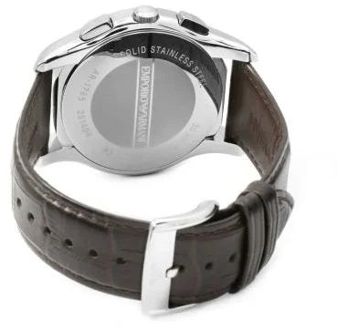 Emporio Armani Valente Chronograph Brown Dial Brown Leather Strap Watch For Men - AR1785 Buy Now By Emporio Armani