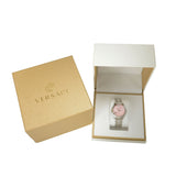 Versace Audrey Quartz Pink Dial Silver Steel Strap Watch for Women - VELR00419 Buy Now By Versace