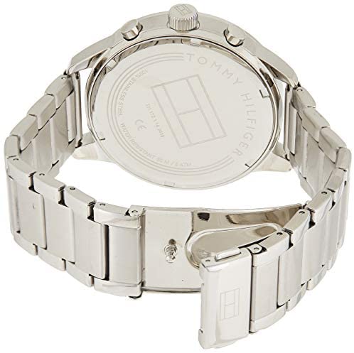Tommy Hilfiger Chase Multifunction Blue Dial Silver Steel Strap Watch for Men - 1791575 Buy Now By Tommy Hilfiger