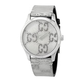 Gucci G Timeless Quartz Grey Dial Grey Leather Strap Watch For Men - YA1264058 Buy Now By Gucci