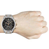 Hugo Boss Champion Chronograph Black Dial Two Tone Steel Strap Watch for Men - 1513819 Buy Now By Hugo Boss