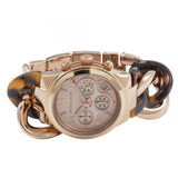 Michael Kors Runway Rose Gold Dial Two Tone Steel Strap Watch for Women - MK4269 Buy Now By Michael Kors