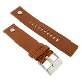 Diesel Mini Daddy Silver Dial Brown Leather Strap Watch For Men - DZ7309 Buy Now By Diesel