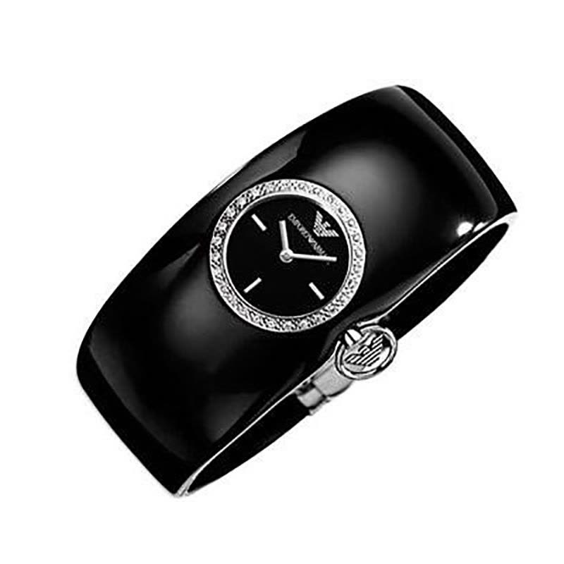 Emporio Armani Casual Analog Black Dial Black Leather Strap Watch For Women - AR0739 Buy Now By Emporio Armani