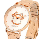 Coach Perry White Dial Rose Gold Steel Strap Watch for Women - 14503708 Buy Now By Coach