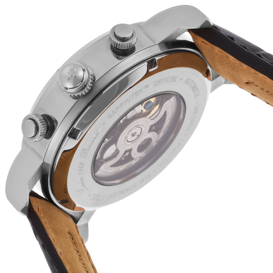 Fossil Boyfriend Automatic Skeleton Silver Dial Brown Leather Strap Watch for Women - ME3109 Buy Now By Fossil