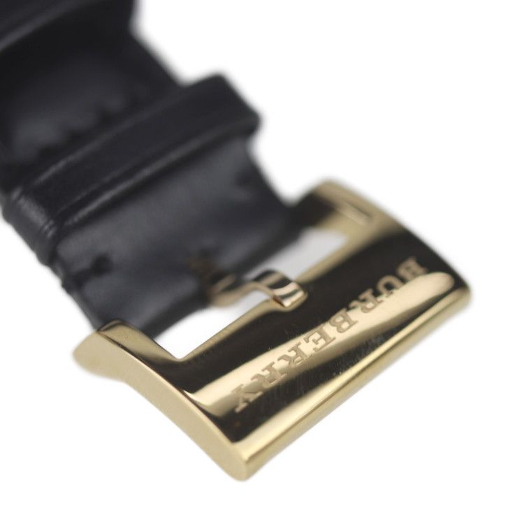 Burberry The City Gold Dial Black Leather Strap Watch for Men - BU2353 Buy Now By Burberry