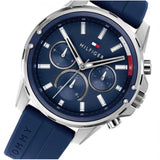Tommy Hilfiger Mason Blue Dial Blue Rubber Strap Watch for Men - 1791791 Buy Now By Tommy Hilfiger